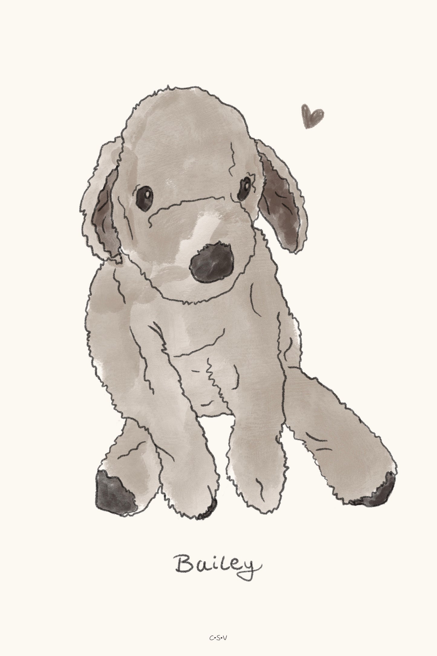 Furry Friend Gepersonaliseerde print