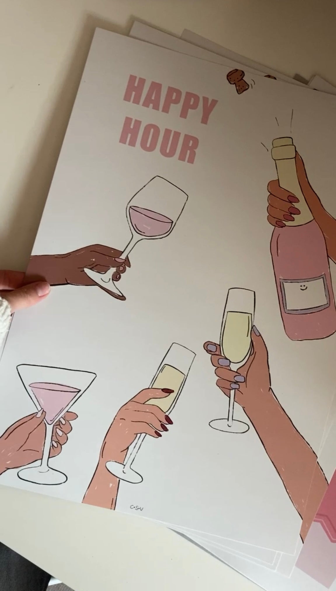 Happy hour Print